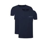 Man's Essential LOGOLABEL 2-Pack Crew Neck T-Shirt Blue M Regular FIT