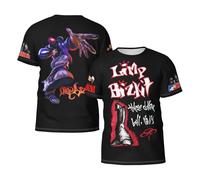 Man's Limp Rap Rock Bizkit Band T-Shirts Casual Summer Tees Crewneck Short Sleeve Shirts with Multi-Side Prints Multicoloured M