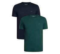 Man's Pure Cotton 2-Pack Crew Neck T-Shirt Blue M Regular FIT