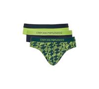 Man's Pure Cotton 3-Pack Brief Green S