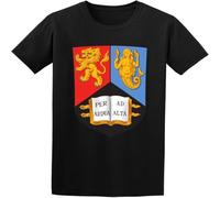 Man's Round Neck Female University of Birmingham Retro Sports T Shirt Black XXL