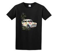 Man's Round Neck Mini Austin Cooper Car Qualitys Printing Austin Sports T-Shirt Black S