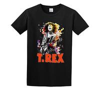 Man's Round Neck T.Rex Marc Bolan Retro 12 Sports T-Shirt Black L