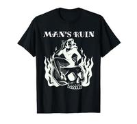 Man's Ruin Pin Up Devil Woman Traditional Tattoo Skull Flash Value Graphic T-Shirt