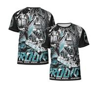 Man's The Ant Music Band-Prodigys-T-Shirts Casual Summer Tees Crewneck Short Sleeve Shirts with Multi-Side Prints Multicoloured L