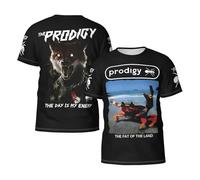 Man's The Ant Music Band-Prodigys-T-Shirts Casual Summer Tees Crewneck Short Sleeve Shirts with Multi-Side Prints Multicoloured XXL