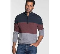 Man's World Block Stripe Jumper Burgundy Stripe