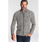 Man's World Cable Knit Cardigan Grey Marl