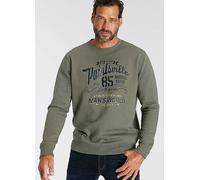 Man's World Casual Printed Sweatshirt Olive