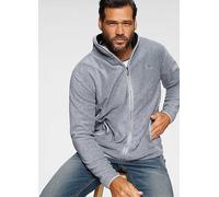 Man's World Contrasting Collar Fleece Jacket Grey Marl