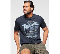 Man's World Crew Neck Print T-Shirt Navy