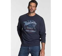 Man's World Graphic Print Sweatshirt Navy