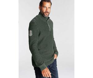 Man's World Half-Zip Jumper Olive