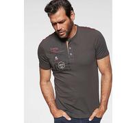 Man's World 'Henley' Top Dark Grey