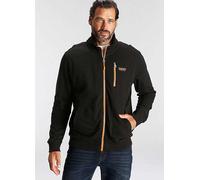 Man's World High Collar Sweat Jacket Black