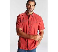 Man's World Mens Short Sleeve Shirt Coral Red
