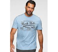 Man's World 'North State' T-Shirt Light Blue