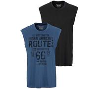 Man's World Pack of 2 Tank Tops Blue / Black