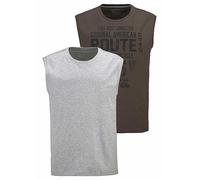 Man's World Pack of 2 Tank Tops Grey / Olive