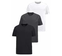 Man's World Pack of 3 T-Shirts Black / Anthracite / White