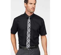 Man's World Pocket Short Sleeve Business Shirt Black