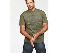 Man's World Print T-Shirt Olive Green