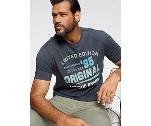 Man's World Pure Cotton T-Shirt Dark Blue Multi