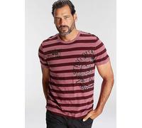 Man's World Round Neck Printed T-Shirt Berry Stripe