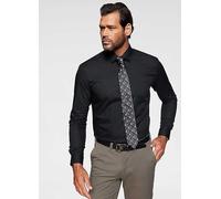 Man's World Slim Fit Business Shirt Black