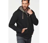 Man's World Zipped Hoodie Black
