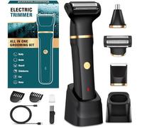 Manscape 3-in-1 Body Trimmer for Men - Waterproof Rechargeable