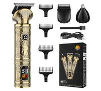 Manscape Body Grooming Kit for Men, 3-in-1 Pubic Groin & Nose Hair Trimmer, Ball Shaver & Body Groomer, Electric Razors for Smooth Shaving, Professional Oil Head Carving Tool,Vintage Design