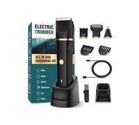 Manscape Body Trimmer Men 3 in 1,Pubic & Ball Trimmer Man IPX7 Waterproof,Rechargeable Body Shavers for Men with 2 Combs,Painless