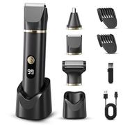 Manscape Body Trimmer Men 3 in 1, Rechargeable Body Shavers for Men with 2 Combs