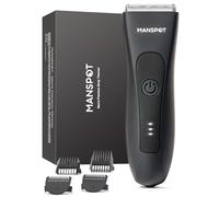 MANSPOT Men's Body Trimmer, Intimate Area, Electric Shaver, Waterproof Wet/Dry, 20 Uses After Charge (Green)