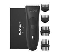 Manscape Pubic & Body Hair Trimmer for Men, Electric Ball Trimmer Body shavers for Men (Black 1)