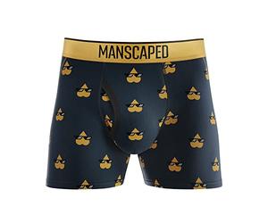 MANSCAPED® Boxers 2.0 Men’s Premium Anti-Chafe Athletic Performance Boxer Briefs, Ultra Soft and Tagless with The Jewel Pouch® (X-Large) Gold Nugget