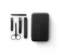 MANSCAPED® Shears 3.0, 5-Piece Precision Men’s Nail Grooming Travel Kit, Stainless Steel Manicure Set with Fingernail & Toenail Clippers, Nail File, Slant Tip Tweezers, Cuticle Scissors, Travel Case