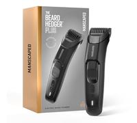 MANSCAPED® The Beard Hedger® PLUS, Men's Adjustable Beard & Mustache Trimmer with 14 Length Settings (1-20mm), Stainless Steel Blade, Waterproof Cordless Grooming, Travel Lock, USB-C Rechargeable