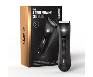 MANSCAPED® The Lawn Mower® 3.0 Plus Groin & Body Hair Trimmer - Updated SkinSafe® Trimmer Blade, Waterproof Wet/Dry Groomer, USB-C Rechargeable, Men’s Wireless Ball Shaver