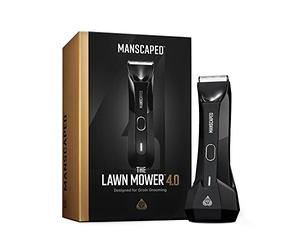 MANSCAPED® The Lawn Mower® 4.0, Electric Groin Hair Trimmer, Replaceable SkinSafe® Ceramic Blade Heads, Waterproof Wet/Dry Clippers, Rechargeable, Wireless Charging, Male Hygiene Grooming Razor