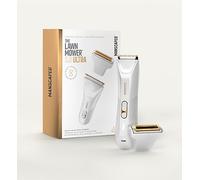 MANSCAPED® The Lawn Mower® 5.0 Ultra Men's & Women's Groin & Body Hair Trimmer - Dual-Head SkinSafe® Trimmer & Foil Blades, Waterproof Wet/Dry Groomer, USB-C Rechargeable with Travel Case, White