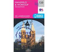 Landranger Active 120 Mansfield & Worksop, Sherwood Forest Map With Digital Version - Clear, Clear One Size