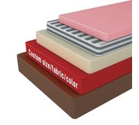 Mansfil Custom Bench Cushion Indoor/Outdoor, High Resilience Foam Window Seat Cushion, Non-Slip Furniture Pad for Garden/Patio/Bay Window, Custom Fabric, Colour, Size, Piping & Non-Slip Bottom(10cm)