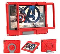 Mansiruyi 10.1in Tablet Case for Kids with Screen Protector, Not Suitable for Nokia TCL 10.1inch Tablets,Lightweight Shockproof Protective Case with Handle Stand -Bright Red