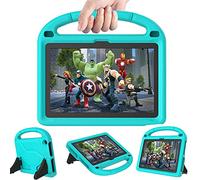 Mansiruyi Kids Tablet Cases for 10.1 inch Tablets, Lightweight Shockproof Kids-friendly Case with Handle Stand - Glacier Cyan
