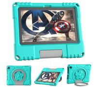 Mansiruyi Tablet Case for 7in Tablets(Only 12th gen, 2022 Released), Not Fits for Nokia TCL 7 inch Tablets, Mansiruyi Lightweight Shockproof Case with Handle Stand for 7inch Tablets -Turquoise