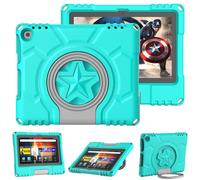 Mansiruyi Tablet Case for 8in Tablets(Only 12/10th Gen, 2024/2022/2020), Mansiruyi Lightweight Shockproof Protective Case with Handle Stand for 8inch Tablets -Turquoise