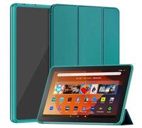 Mansiruyi Two Angle Case for 10.1" Tablets, Not work for iPad TCL 10.1 inch, Slim Light Trifold Smart Case with Auto Sleep/Wake -Emerald Green