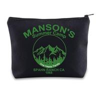 Manson's Summer Camp Makeup Bag Serial Killer Gifts Horror Spahn Ranch Gifts Serial Killer Family Zipper Pouch (Summer Camp UK)